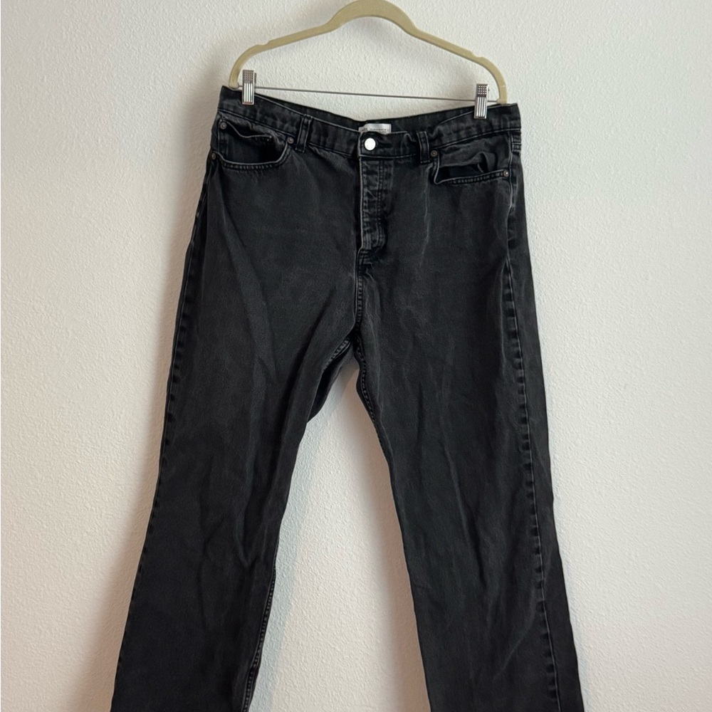 Size 14 Zara Black Straight Leg Jeans